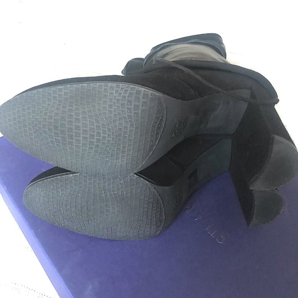 2xHP🎉 Stuart Weitzman Highland Over-The-Knee Suede Boots in Black - Picture 12 of 12